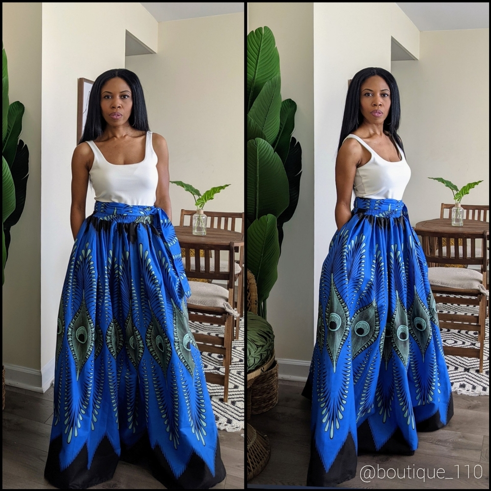 Dashiki Print Skirt